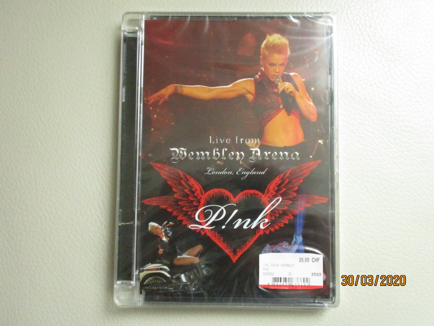 Alle DVDs: Pink - Live from Wembley Arena – Neu und originalverpackt aus Liestal von Disc-Point