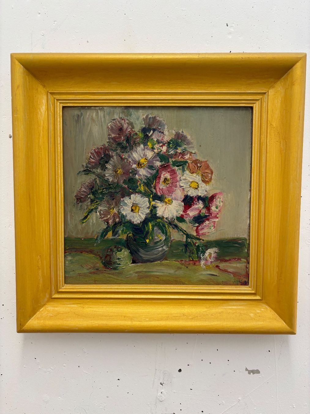 Dipinti: 1950 vintage oil painting signed and dated – Usato da Steinhausen venduto da ChromeVintage