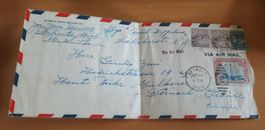 Erstflug Zeppelin, Luftpost, Detroit - Mulhouse 1928