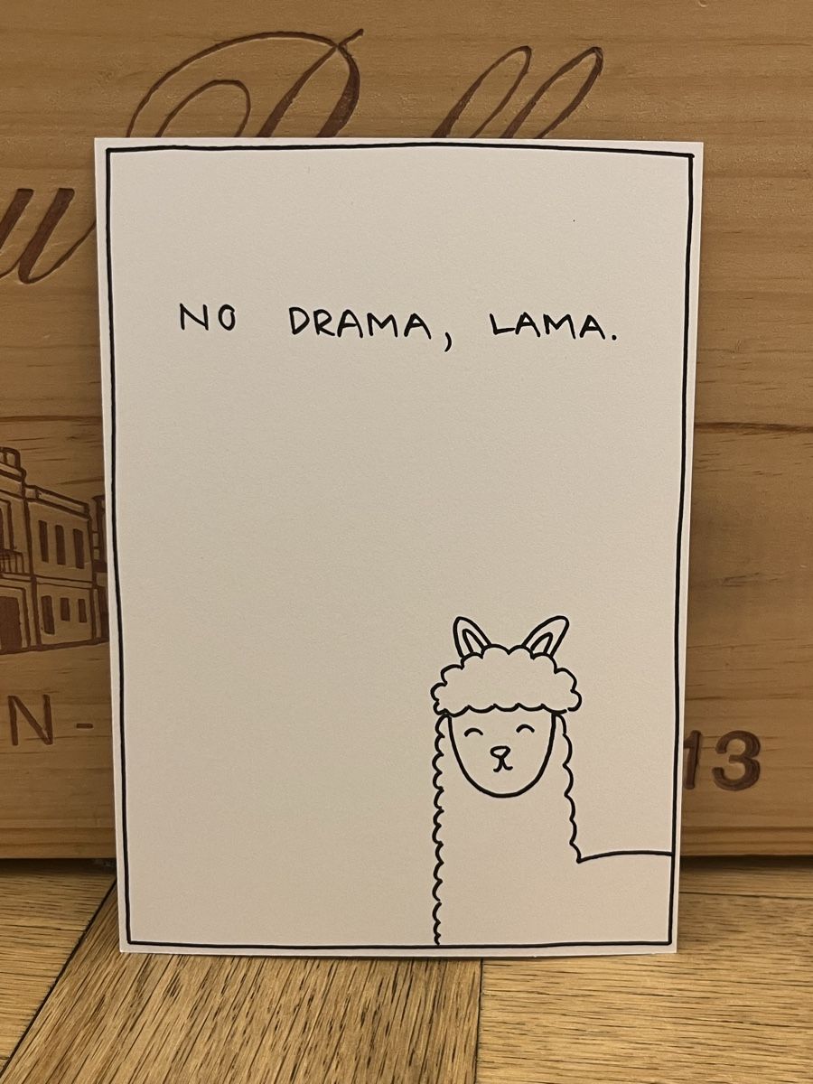 Cartoline: No Drama Lama Grusskarte – Nuovo (secondo la descrizione) da Luzern venduto da Elsa.Schweiz