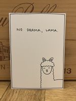 No Drama Lama Grusskarte