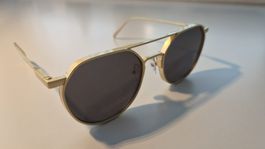 Designer Sonnenbrille goldfarben neu