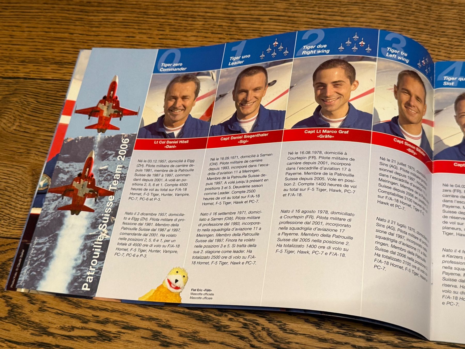 Schweizer Armee Documenti: Prospekt Patrouille Suisse 2006 - Schweizer Luftwaffe – Usato da Brütten venduto da Hst1 2