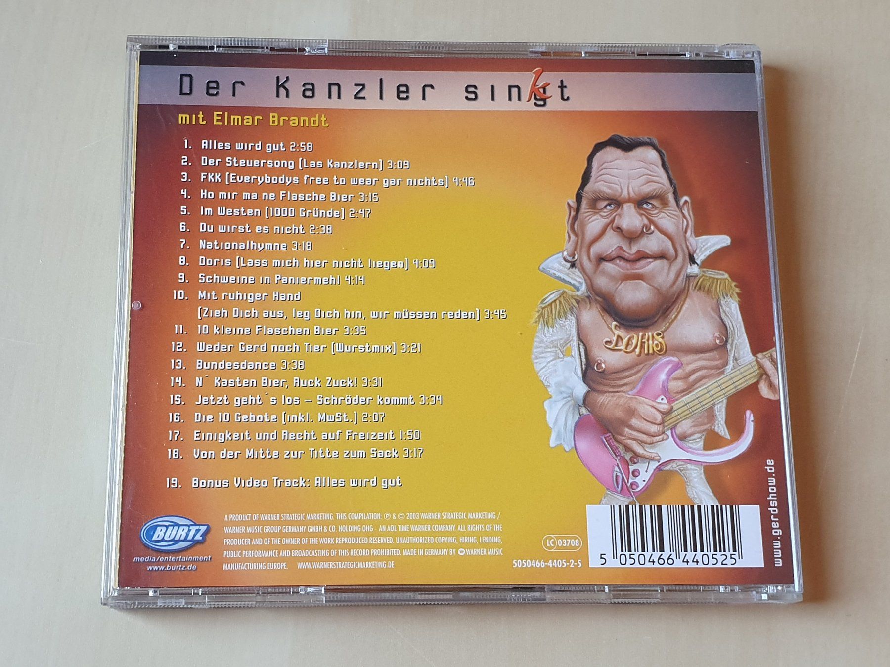 CD: Gerd Show Der Kanzler singt – Usato da Stansstad venduto da collectorsshop 1