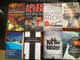 8 Thriller, Gerritsen, Slaughter, Coben und andere