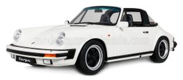 PORSCHE - 911 3.2 TARGA 1984 weiss WITH SHOWCASE 1/8  NEU