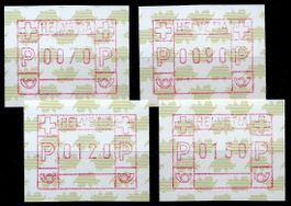 ATM 9z Satz 70/90/120/130 ** postfrisch