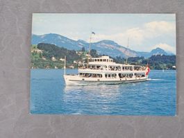 Postkarte Vierwaldstättersee Schiff Schwyz