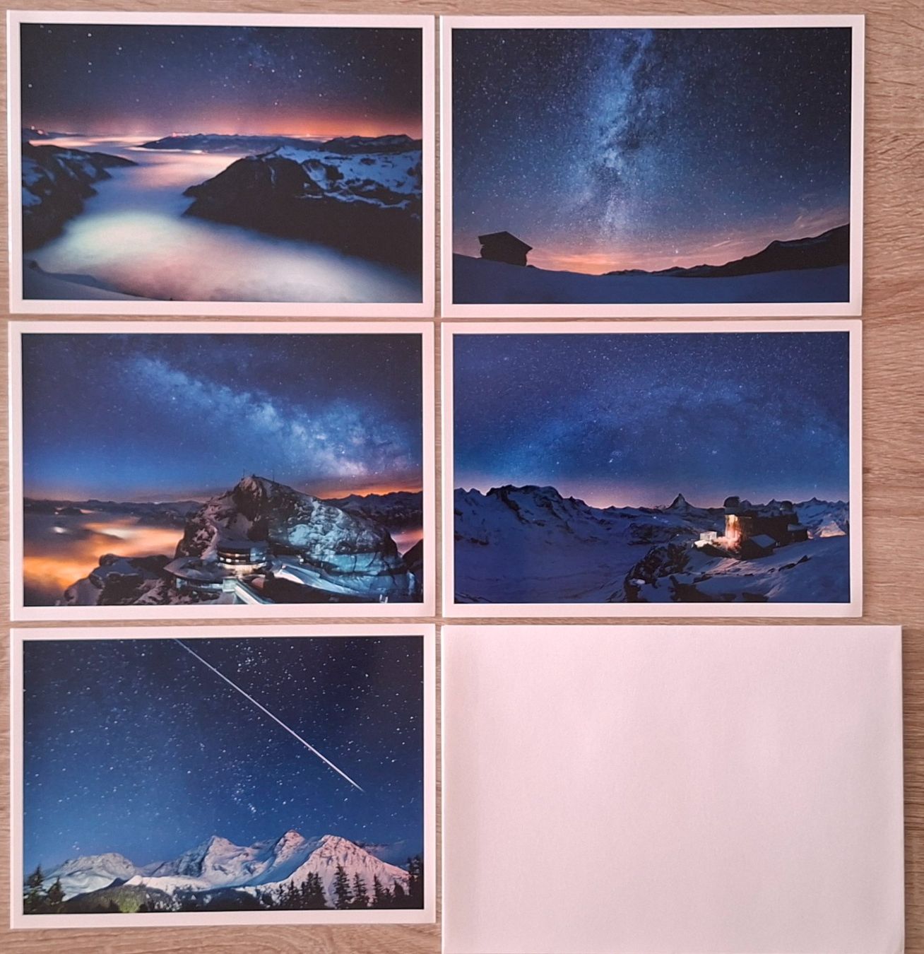 Cartoline: 5 exklusive Schweizer Postkarten und 5 Briefumschläge – Nuovo (secondo la descrizione) da Feuerthalen venduto da kigo87