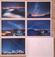 5 exklusive Schweizer Postkarten und 5 Briefumschläge