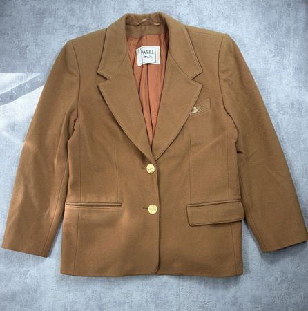 Blazer Vintage WEILL Paris – Pure Laine Vierge – Marron 40