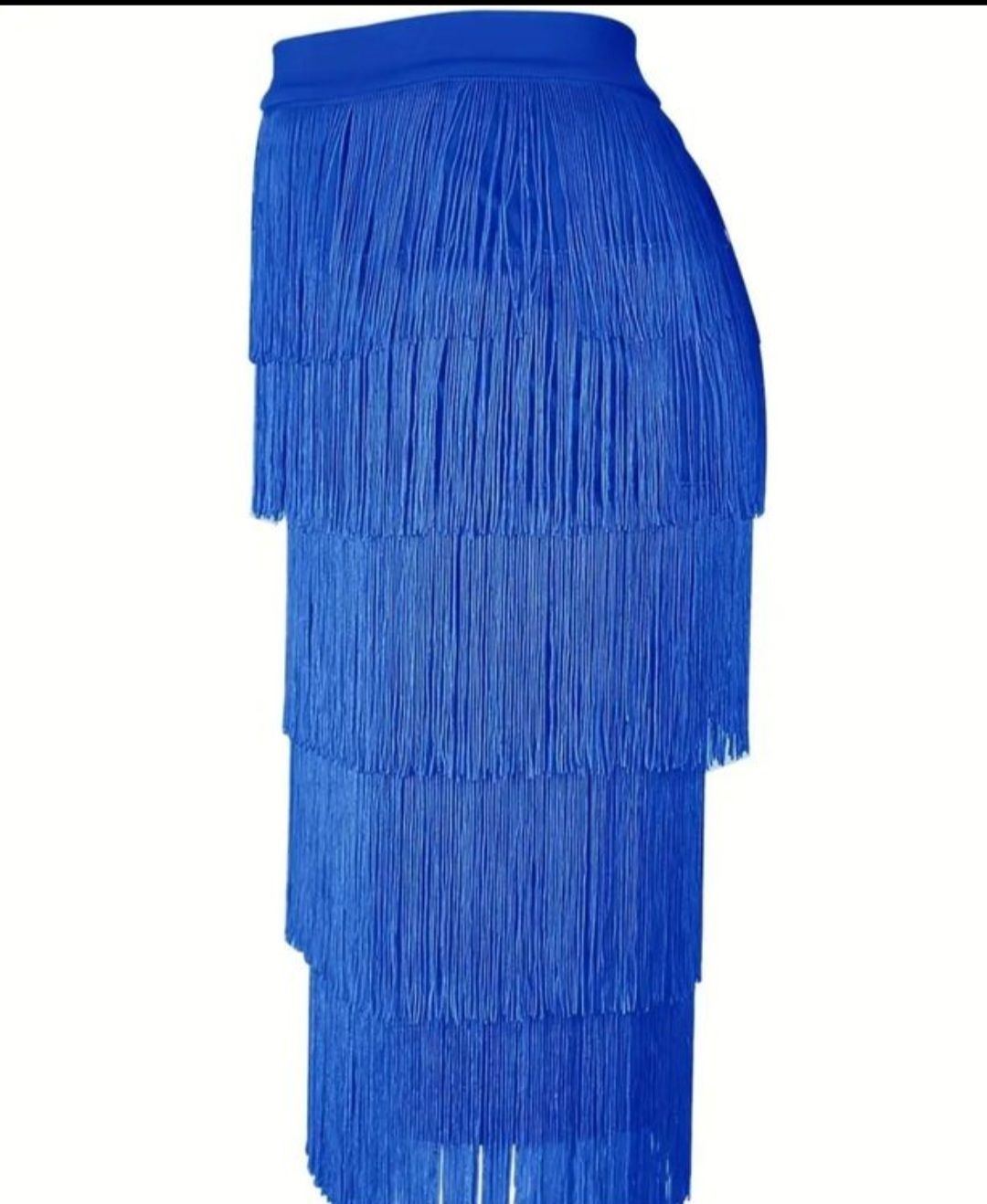 Gonne: Stylischer Fransenrock in Blau Gr. L – Nuovo e nell'imballaggio originale da Zürich venduto da maj_76zn 6