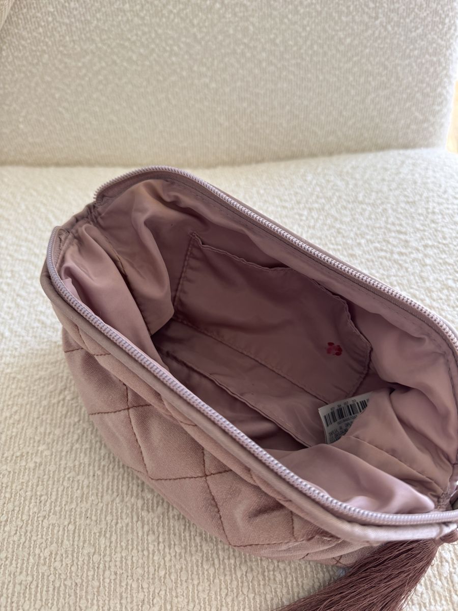 Custodie per cosmetici: Samt Necessaire Kosmetiktasche Rosa mit Quaste – Usato da Frauenfeld venduto da reb_sy9k 4
