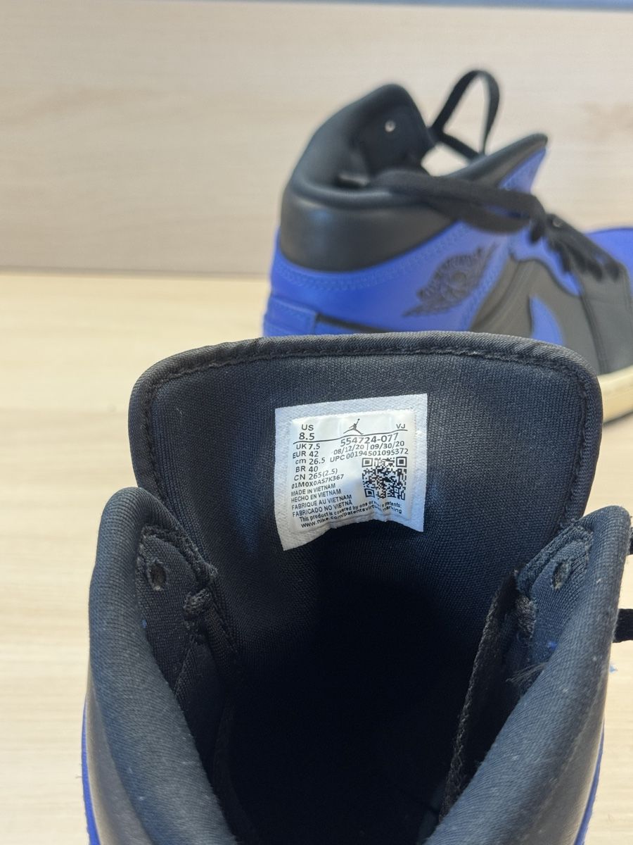Jordan Scarpe da uomo: Air Jordan 1 Mid "Royal" sneakers – Usato da Clarens venduto da Ian_calvin 4