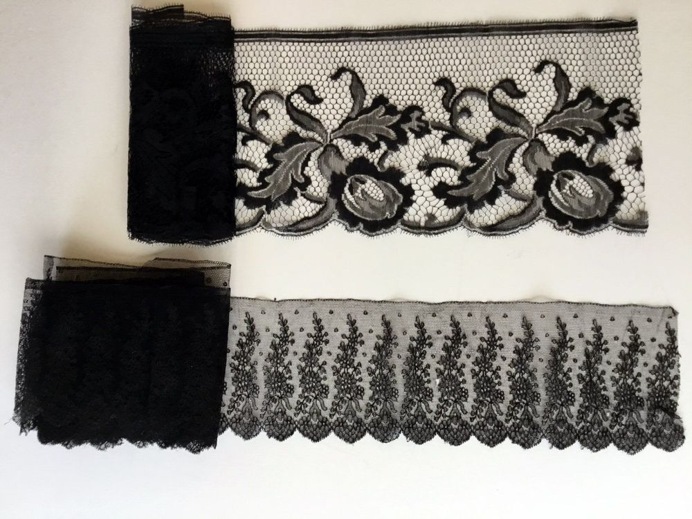 Wunderschöne antike schwarze Spitzen | Kaufen auf Ricardo