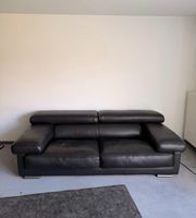 Schwarzes Roche Bobois Ledersofa – Top Zustand!