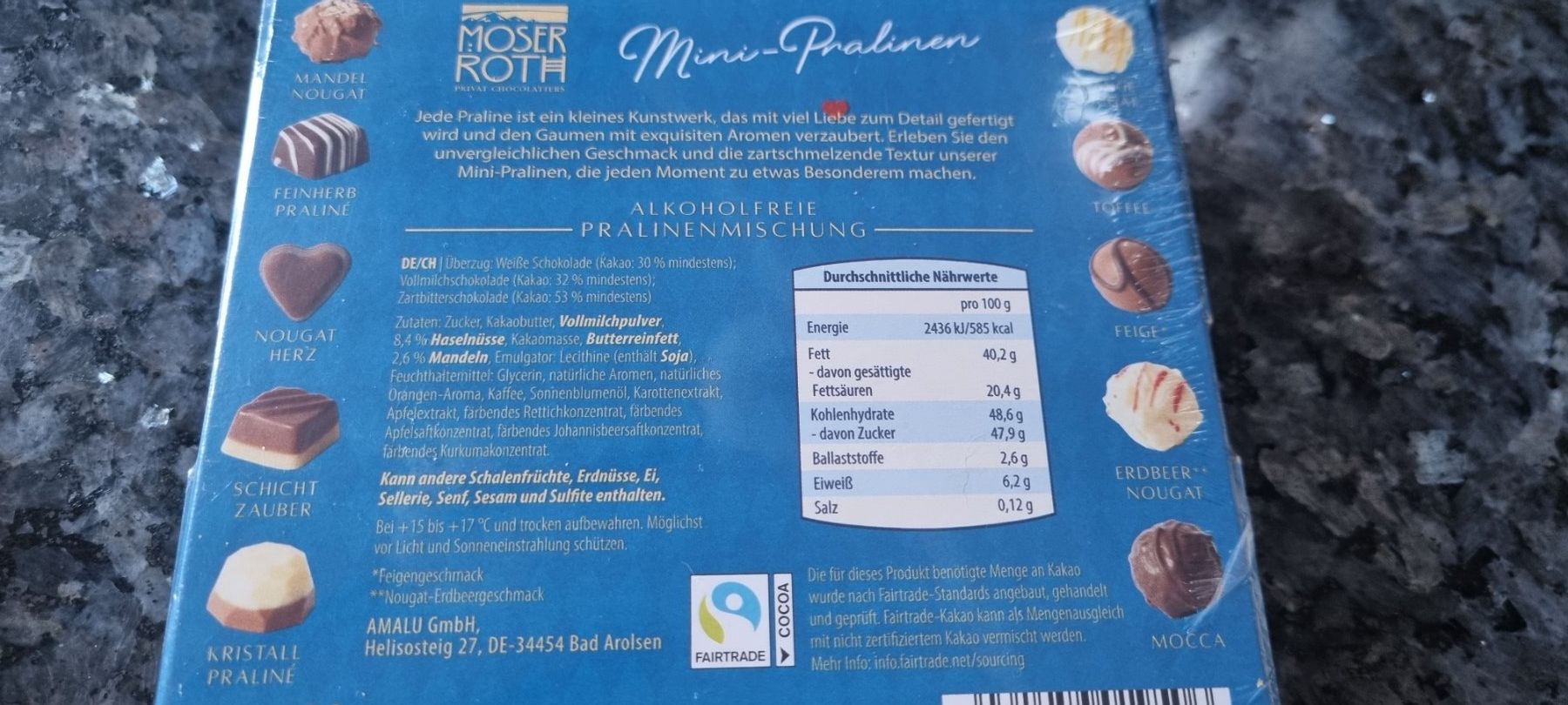 Cibi & Specialità: Moser Roth Mini-Pralinen, 20 Stk. - Neu & Originalverpackt – Nuovo (secondo la descrizione) da egliswil venduto da Maggy6 1