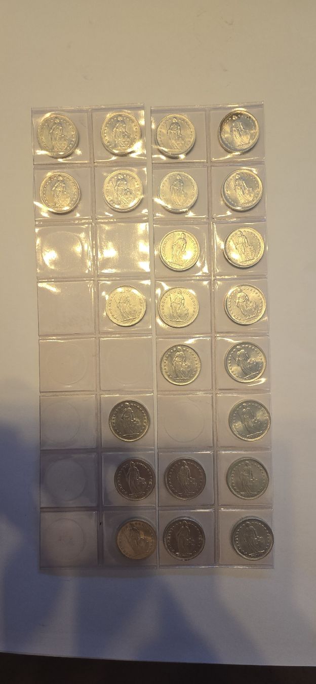 Alle Münzen: suite pieces 50cts 1942-1967 ab 1.- – Neu (gemäss Beschreibung) aus Fribourg von yan_z5fr 3