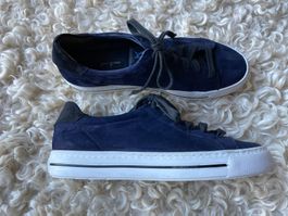PAUL GREEN Sneakers Gr. 7 / 40.5 dunkelblau Nubuk NEU