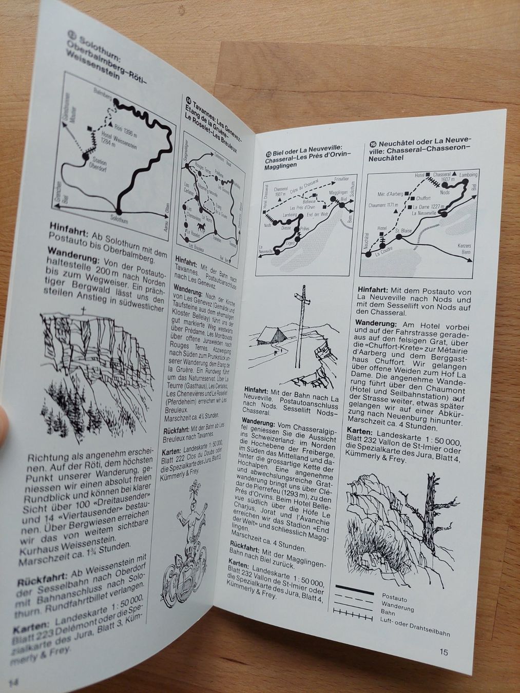 Documenti: 4 alte Prospekte Mit dem Postauto zum Wanderweg – Usato da Obfelden venduto da Foto_Bild_Kunst_Buch 7