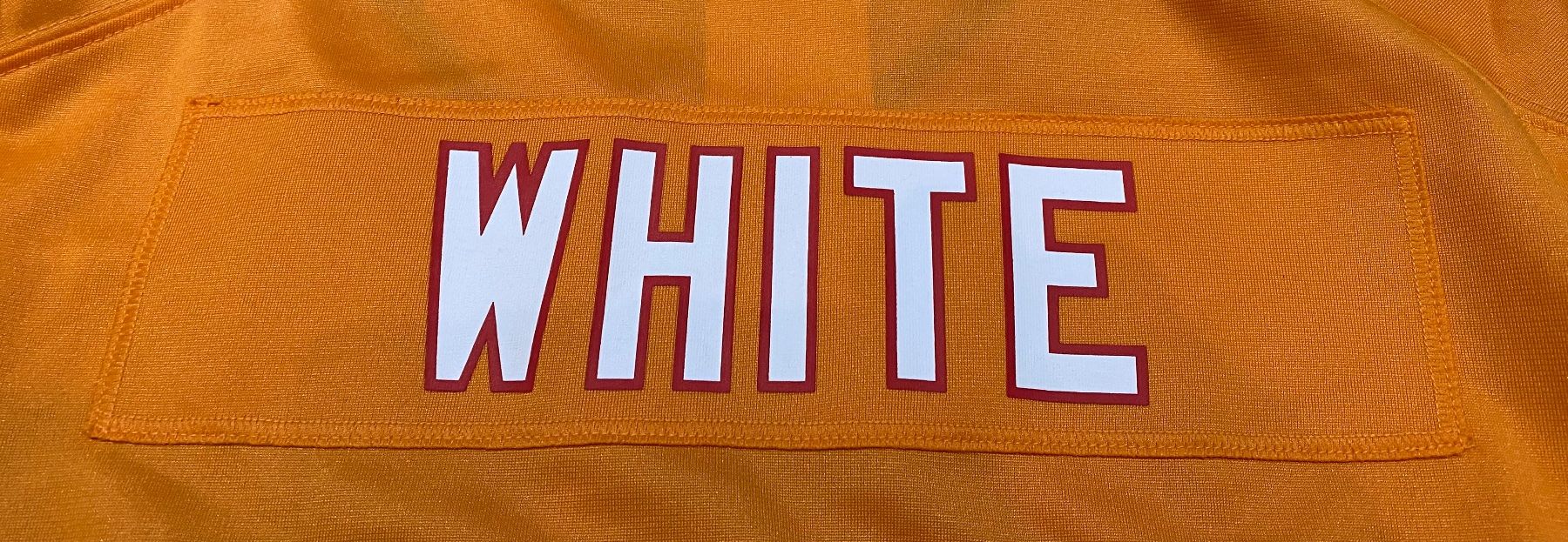 Nike Canottiere & Pantaloni: NFL Tampa Bay Buccaneers Orange Throwback Game Jersey – Usato da Olten venduto da rentier4463 7