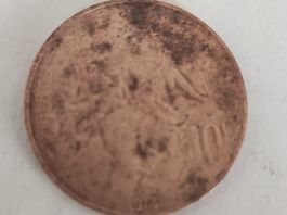 10 centimes françaises type Daniel -Dupuis 1913