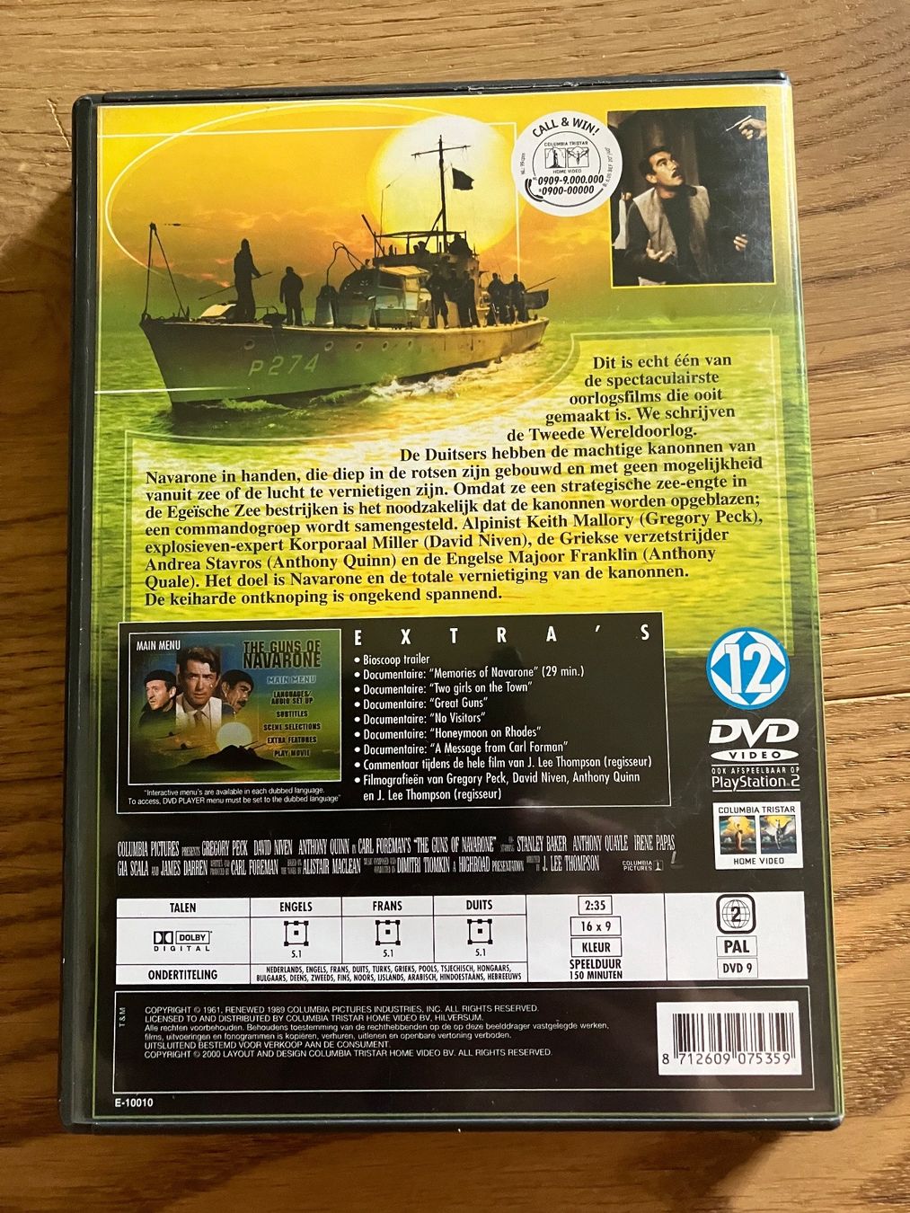 Tutti i DVDs: THE GUNS OF NAVARONE – Usato da Segnas venduto da baditschun 1