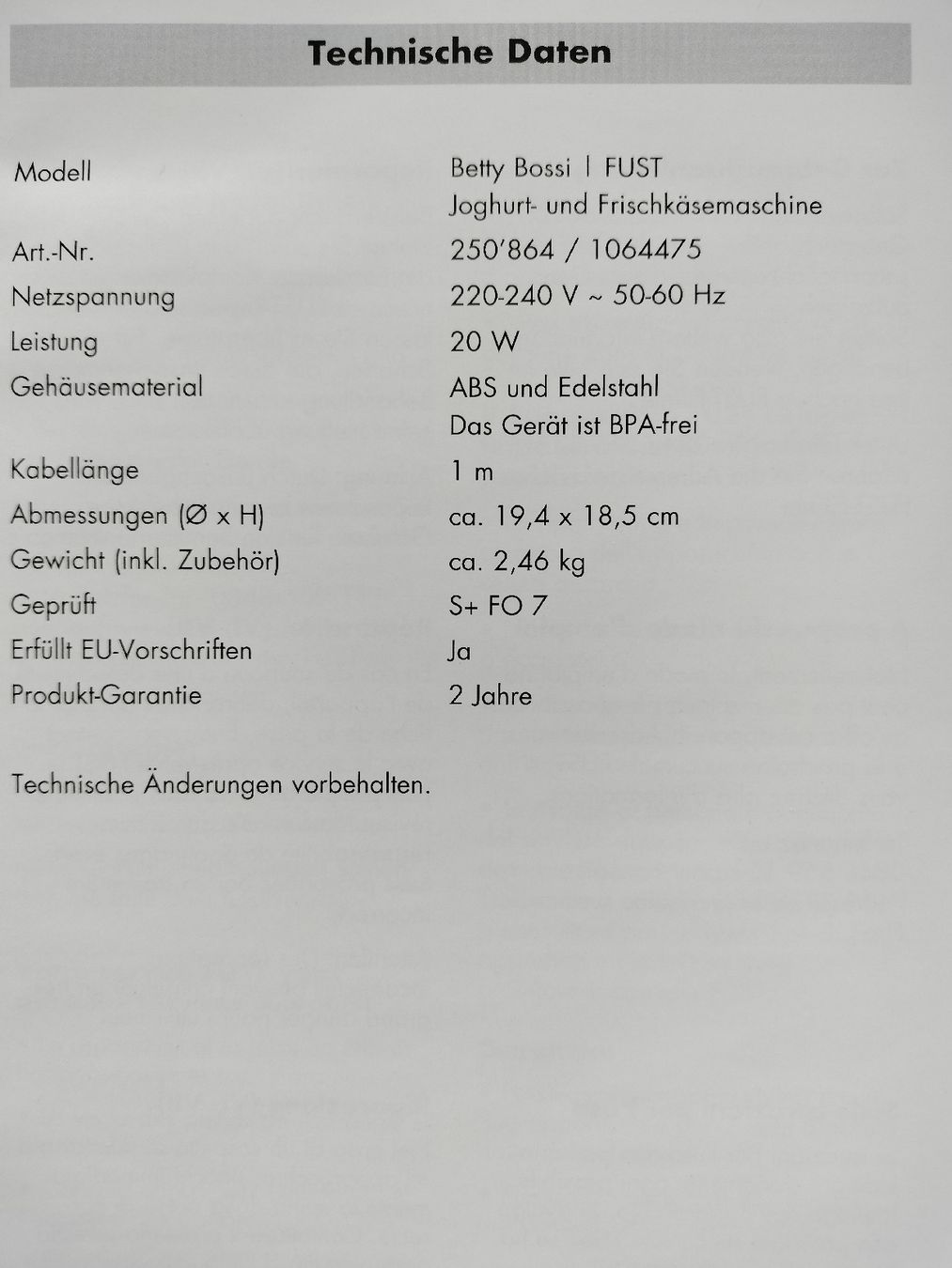 Betty Bossi Küchengeräte: Betty Bossi Joghurtbereiter Fust - Inkl. Gläser & Rezept! – Neu (gemäss Beschreibung) aus Uster von Pomi67 4