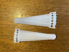 Kabelbinder mit Klettverschluss weiss 10 Stück NEU