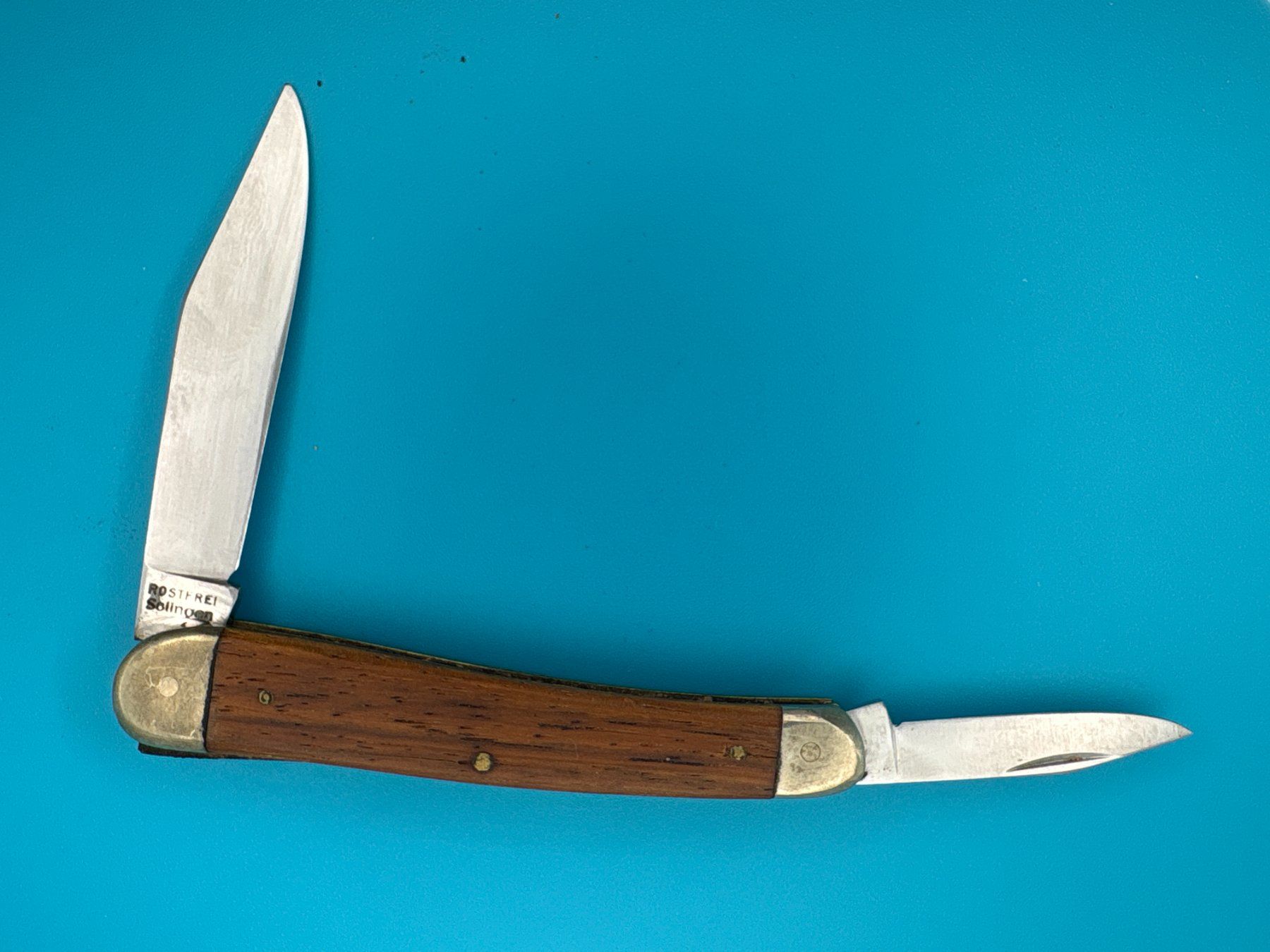 Solingen Coltelli tascabile: Vintage Solingen Messer mit Messing – Usato da Elgg venduto da Jo_Naj 1