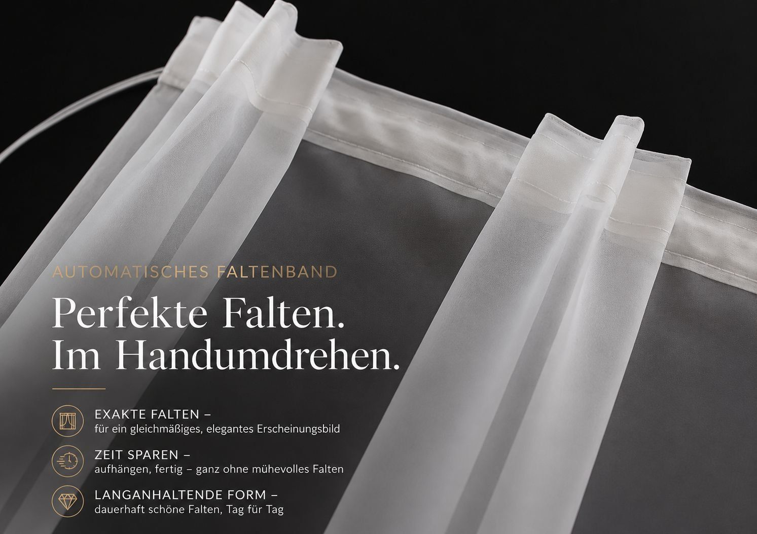 Tende: Tagesvorhang BxH 100x240cm – Nuovo (secondo la descrizione) da Adlikon b.Regensdorf venduto da MK-VORHANGSERVICE 2