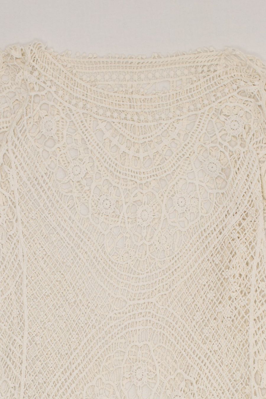 Tuniken: Tunique Crochet Écru Franges T. M – Gebraucht aus Fribourg von re-fine 2