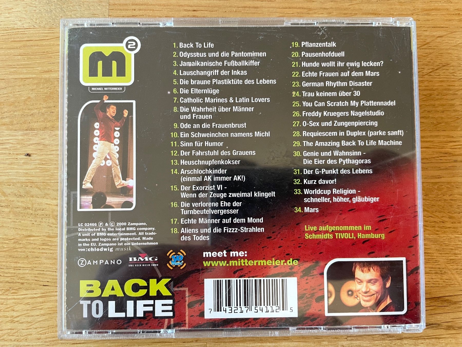 CD: CD - Michael Mittermeier Back to Life - 2000 – Usato da Winterthur venduto da Secondhand-Family 1