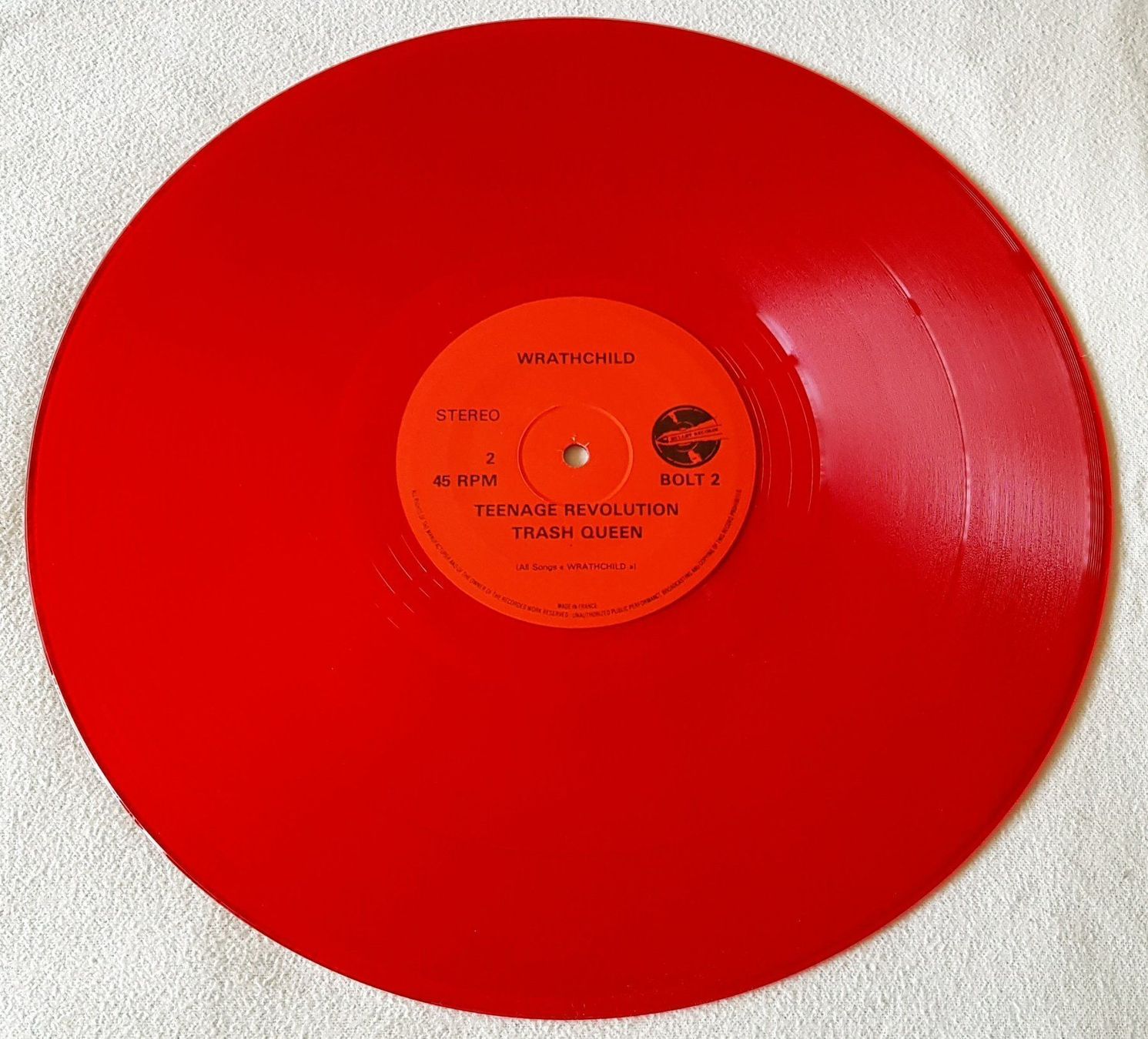 Dischi in vinile: Wrathchild - Stackheel Strutt - 1983 - First Press Red Vinyl – Usato da Uster venduto da Zardodel 3