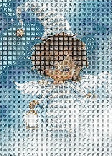 Kit bricolage: Diamond Painting Puppe blau – Nuovo (secondo la descrizione) da Schlatt TG venduto da mavo85 1
