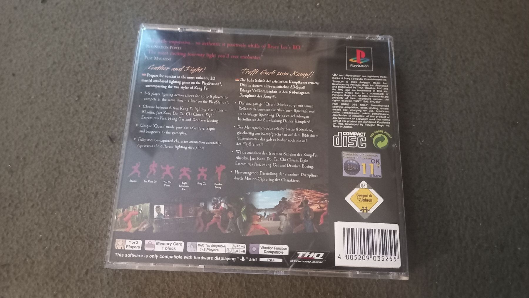Sony Giochi: Shaolin - PlayStation 1 - Platinum PS1 – Usato da Olten venduto da Donatello1984 1