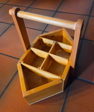Flaschenträger aus Holz