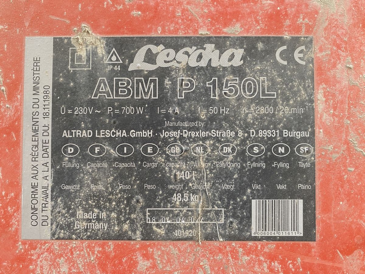 Tutte le macchine: Betonmischer LESCHA – Usato da Untersiggenthal venduto da Forel2000 4