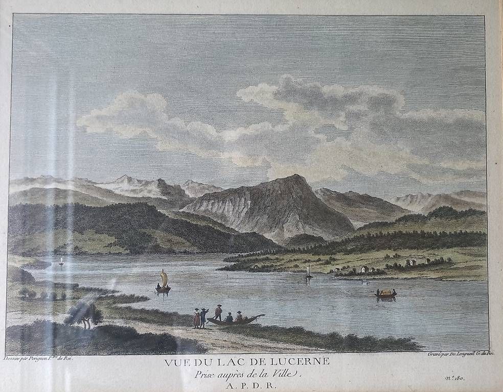 Stiche: Kupferstich vom Luzernersee – Gebraucht aus Kriens von visiam 1