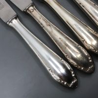 6 Tafelmesser versilbert Wirths