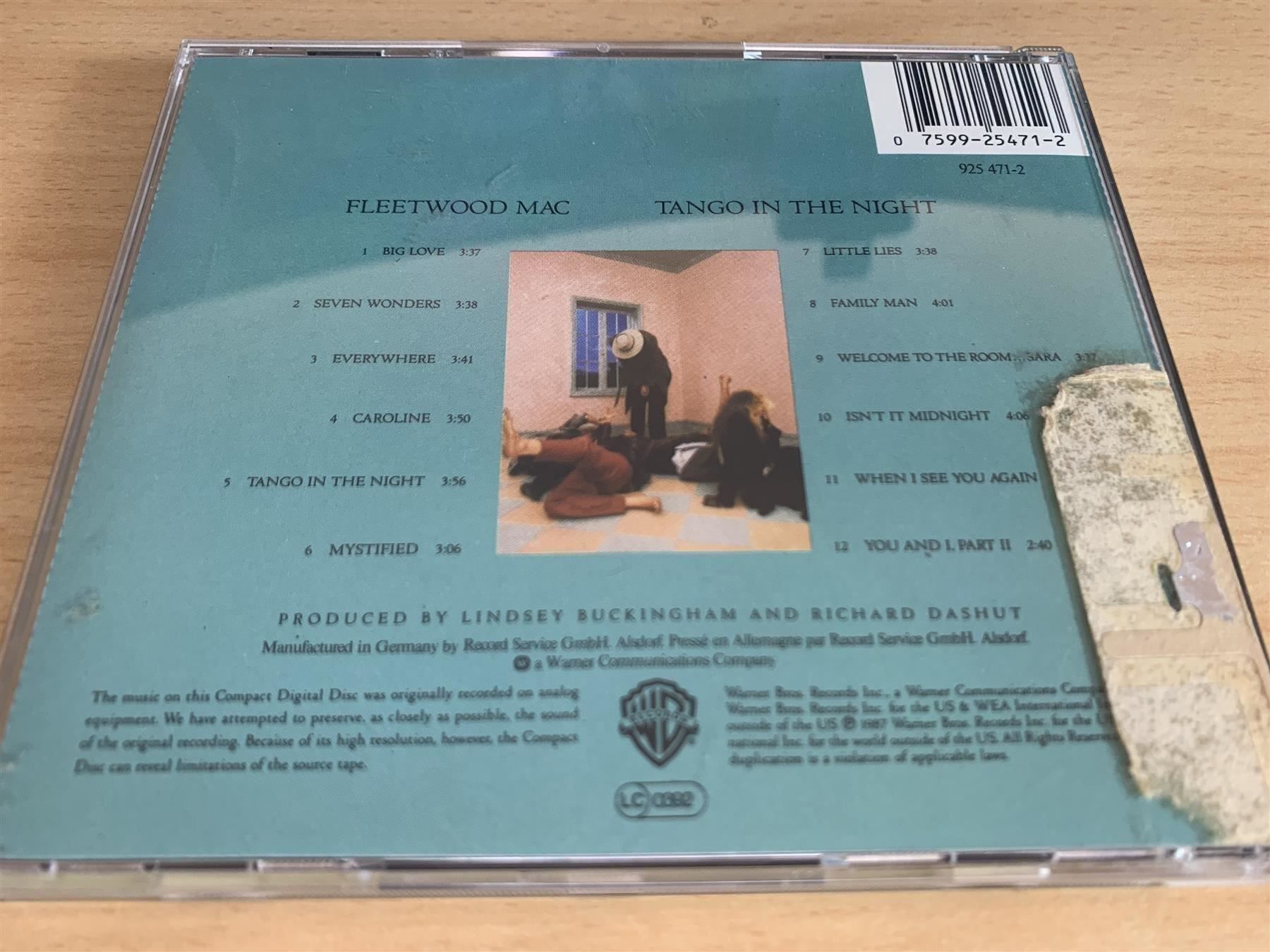 CD: Fleetwood Mac – Tango In The Night – Usato da Rikon im Tösstal venduto da Alpenmutz 1