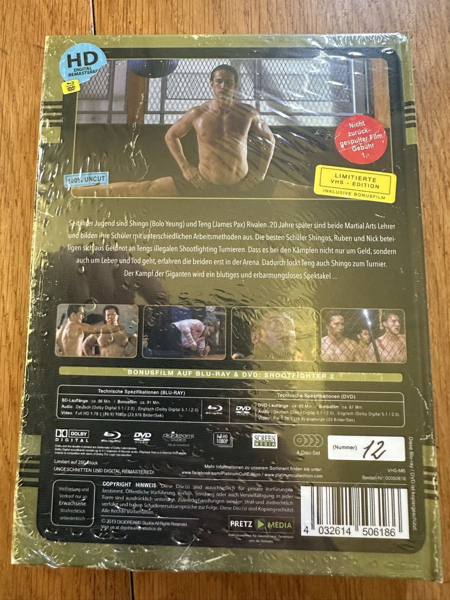 Alle DVDs: Shootfighter 1-2 mediabook 4 Disk neu OVP – Neu und originalverpackt aus Benken ZH von Audi-erich 1