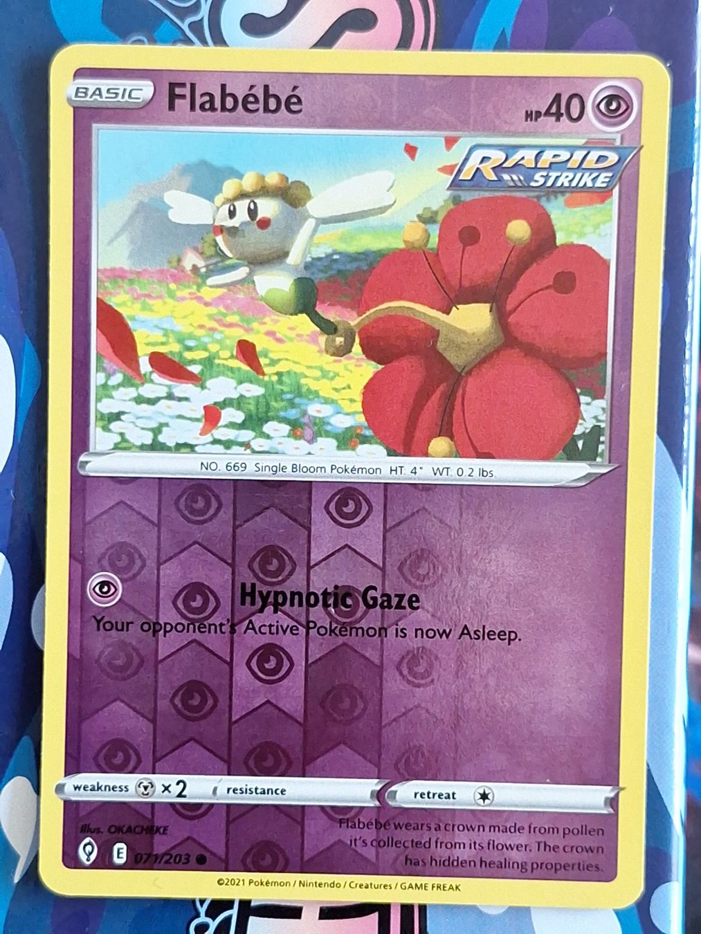 Pokémon Carte collezionabili: Flabébé - Reverse Holo Evolving Skies - #2Ord – Usato da Altstätten SG venduto da GGsGameshop