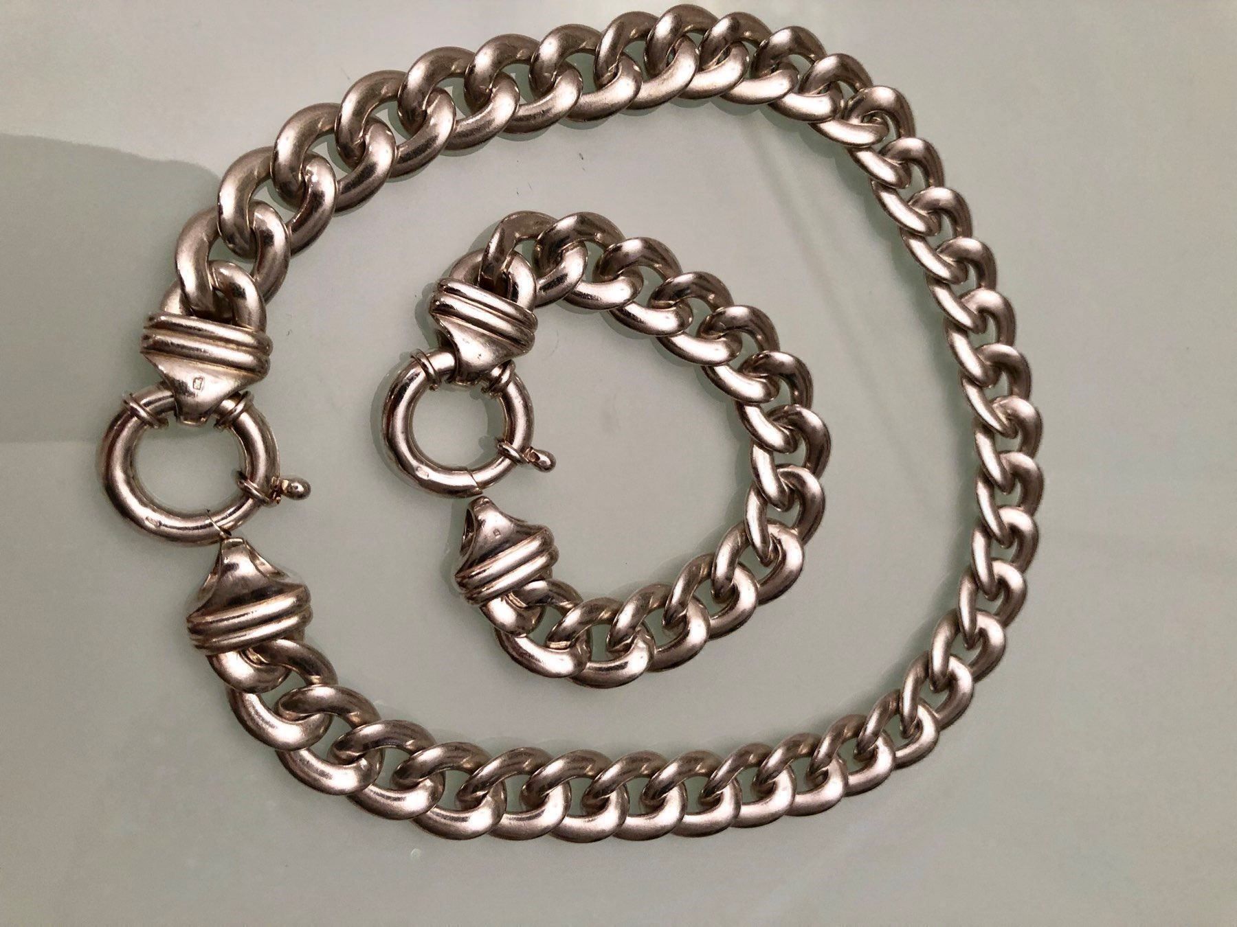 Ketten: Halskette mit Armband Echt Silber SUPER Schön – Gebraucht aus Adliswil von atram57