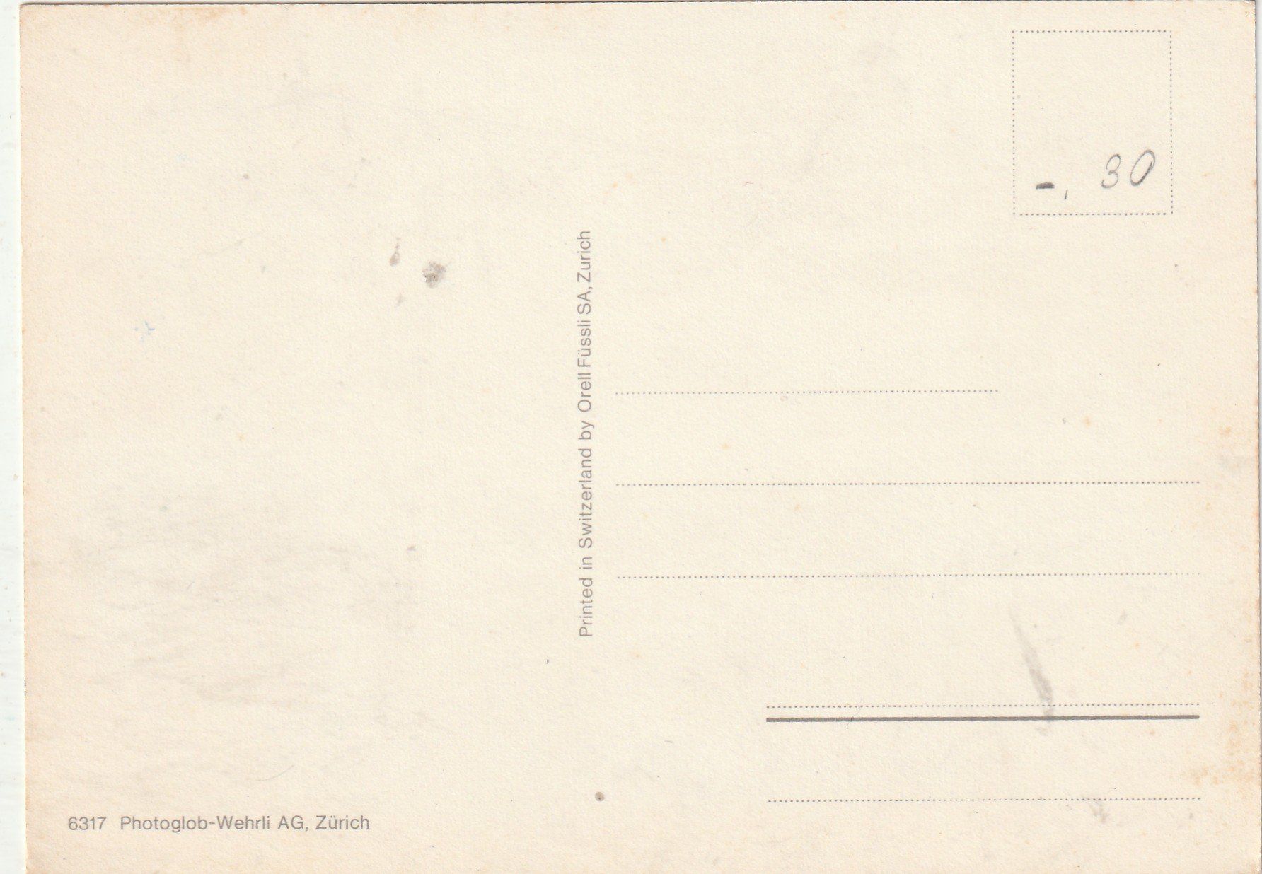 Cartoline postali: Zürichhorn – Usato da Lumbrein venduto da made02 1
