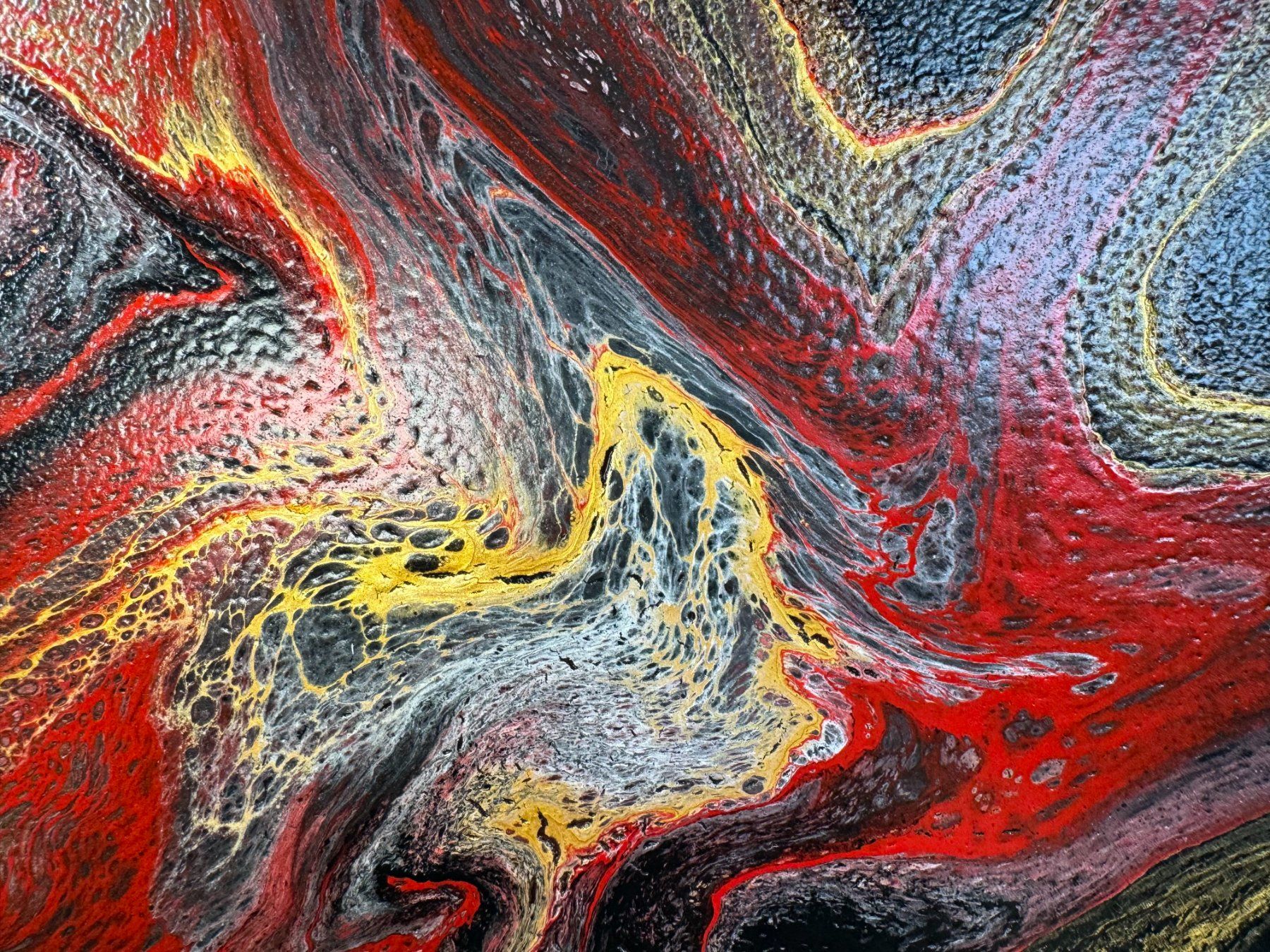 Dipinti: Acryl-Flüssigmalerei, quadratisch – Usato da Schlieren venduto da MayaSheng1983 1