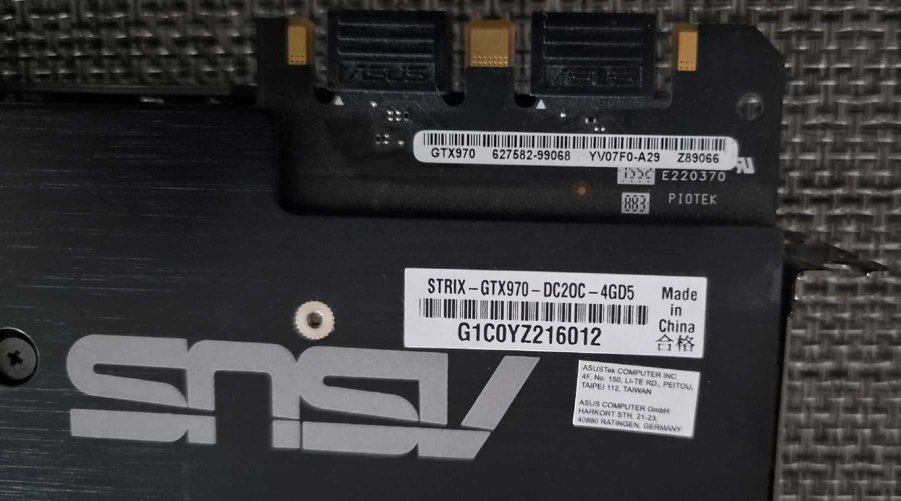 Nvidia Schede grafiche: GTX970 Strix DC2 4GB – Usato da Bern venduto da BullseyeCH 1