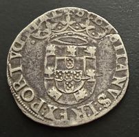 Portugal - Tostão D. Sebastião 1557-1578 - Silber