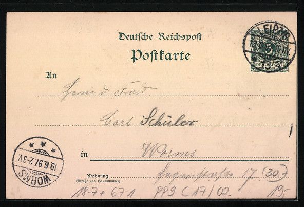 Entiers postaux: Litho Leipzig, Sächsisch-Thüringische  – D'occasion à Berlin par bartko-reher 1