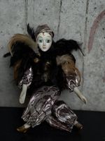 Poupée Harlequin vintage en porcelaine